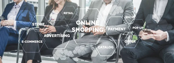Shopping online and Internet money technolog — Stock Photo, Image