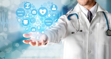 Hastanede Tıbbi Sağlık Grafik ile Doktor
