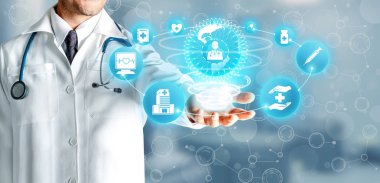Hastanede Tıbbi Sağlık Grafik ile Doktor