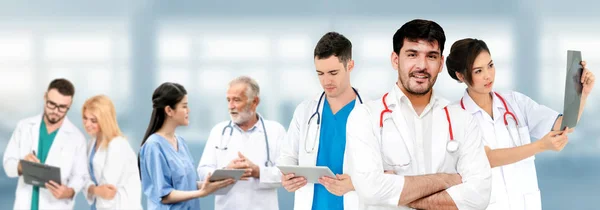 Healthcare People Group Professional Doctor Working Hospital Office Clinic Other — Stock Photo, Image