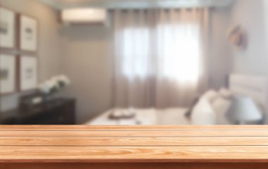 Modern ev odası dekorasyonahşap masa.