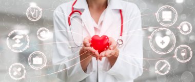 Hastanede Tıbbi Sağlık Grafik ile Doktor