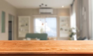 Modern ev odası dekorasyonahşap masa.