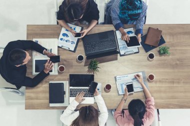 Ofis Odasında Grup Toplantısı.
