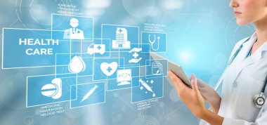 Hastanede Tıbbi Sağlık Grafik ile Doktor