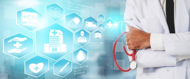 Hastanede Tıbbi Sağlık Grafik ile Doktor