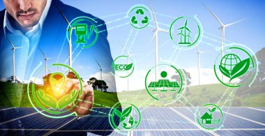 Rüzgar türbini çift pozlama grafik arayüzü.