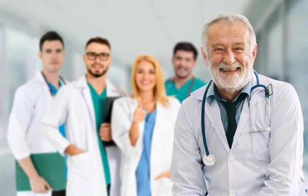 Gruppo Persone Sanitarie Medico Professionista Che Lavora Nello Studio Ospedaliero — Foto Stock