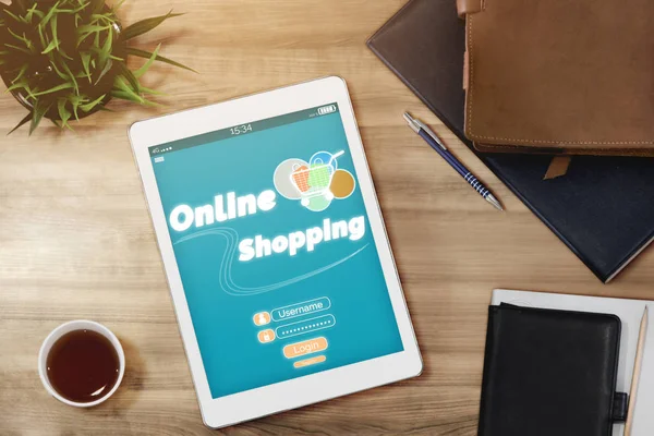 Shopping online e Internet denaro tecnologia — Foto Stock