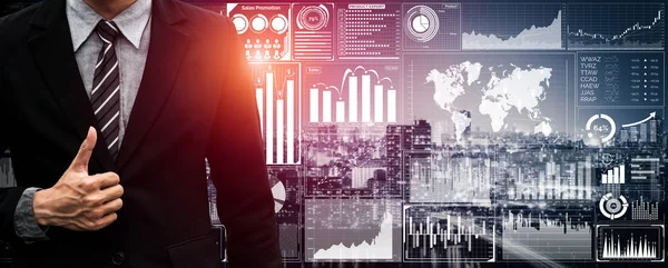 Data-analyse voor Business en Finance concep — Stockfoto