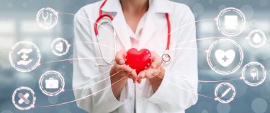 Hastanede Tıbbi Sağlık Grafik ile Doktor