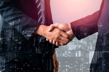 İş ve Financ Çift Pozlama Görüntü