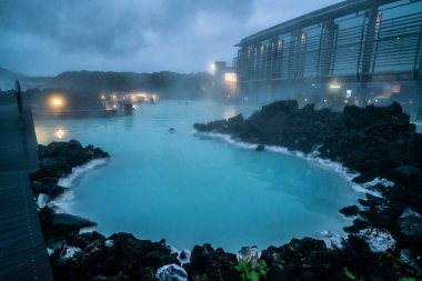 Reykjavik Jeotermal Spa Blue Lagoon, İzlanda.