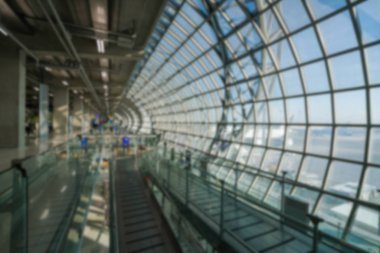 Koridorda bina iç bulanıklık arka plan.