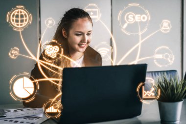 Seo Arama Motoru Optimizasyonu iş concep