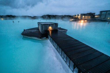 Reykjavik Jeotermal Spa Blue Lagoon, İzlanda.