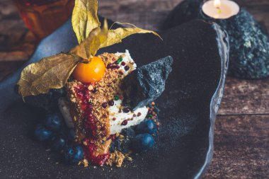 Şeker kamışı ile İzlanda dondurma menüsü.