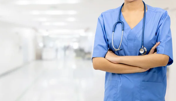 Médico ou enfermeiro no hospital. Serviço médico. — Fotografia de Stock