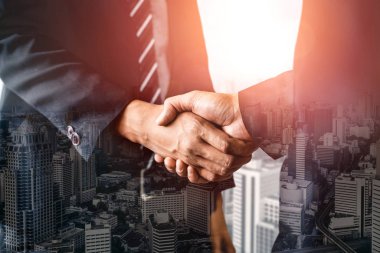 İş ve Financ Çift Pozlama Görüntü