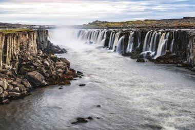 İzlanda'da Selfoss şelale Amazing sahne.