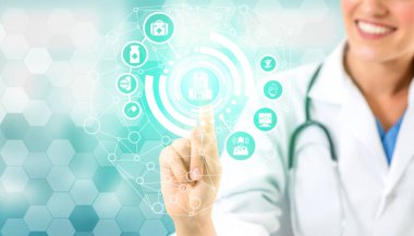 Hastanede Tıbbi Sağlık Grafik ile Doktor