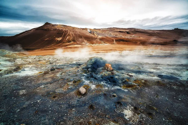 Krafla geothermal of Hverir, Namafjall in Iceland — Stock Photo, Image