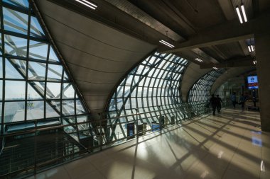 Bangkok Tayland Suvarnabhumi Havaalanı iç.