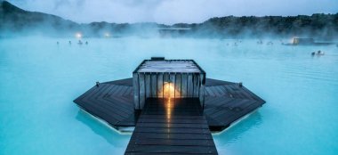 Reykjavik Jeotermal Spa Blue Lagoon, İzlanda.