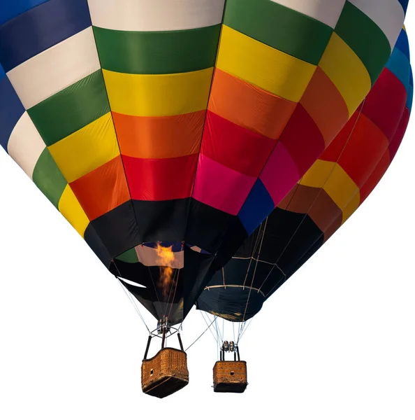 Globo de aire caliente aislado sobre fondo blanco. — Foto de Stock