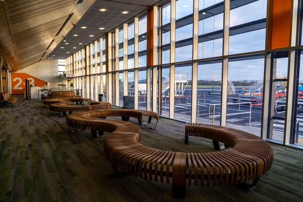 Terminal do aeroporto de Hobart na Tasmânia, Austrália . — Fotografia de Stock