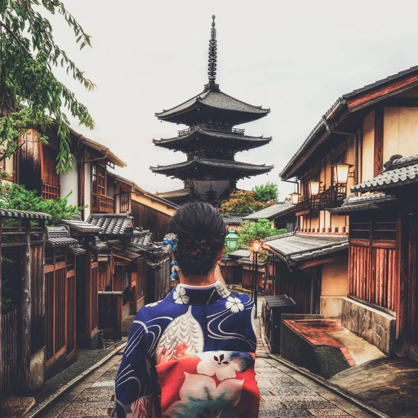 Traveler in Higashiyama District, Kyoto, Japan