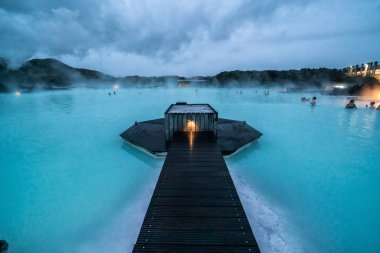 Reykjavik Jeotermal Spa Blue Lagoon, İzlanda.