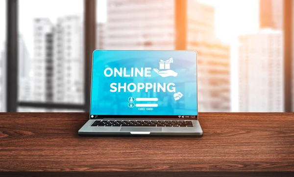 Shopping online e Internet denaro tecnologia — Foto Stock