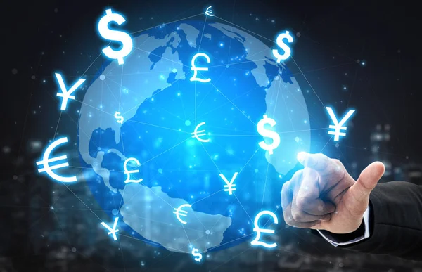 Câmbios Global Foreign Money Finance . — Fotografia de Stock