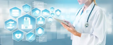 Hastanede Tıbbi Sağlık Grafik ile Doktor