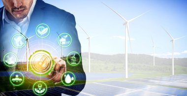 Rüzgar türbini çift pozlama grafik arayüzü.