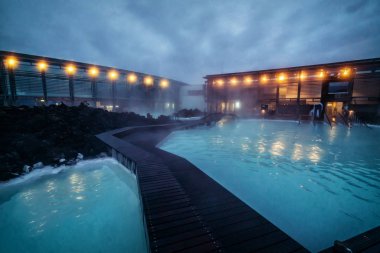 Reykjavik Jeotermal Spa Blue Lagoon, İzlanda.