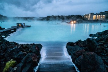 Reykjavik Jeotermal Spa Blue Lagoon, İzlanda.