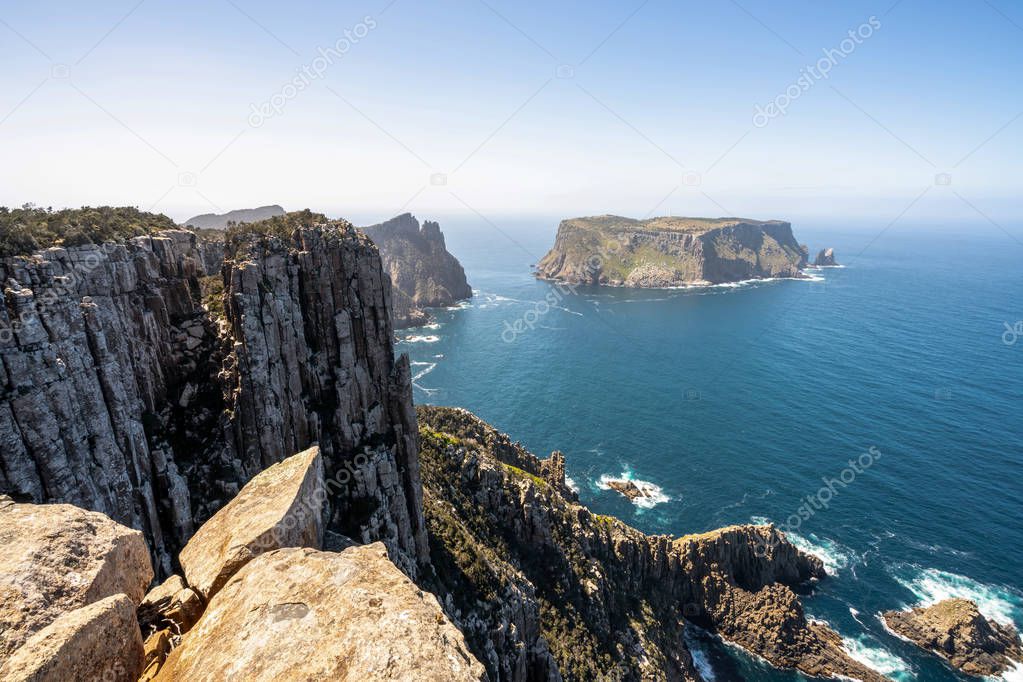 Landscape of Tasman peninsula, Tasmania, Australia