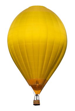 Sıcak hava balonu beyaz arkaplanda izole edildi.