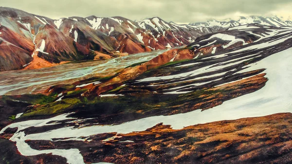 Landscape of Landmannalaugar Iceland Highland — Stock Photo, Image