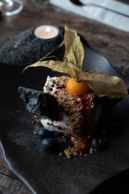 Şeker kamışı ile İzlanda dondurma menüsü.