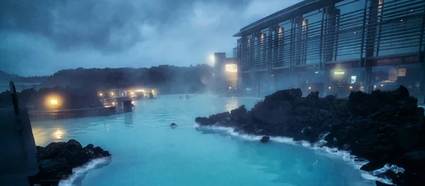 Geothermal Spa Blue Lagoon en Reykjavik, Islandia . — Foto de Stock