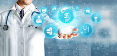 Hastanede Tıbbi Sağlık Grafik ile Doktor