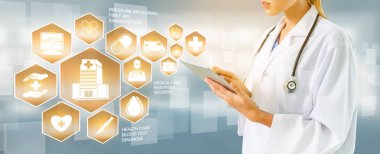 Hastanede Tıbbi Sağlık Grafik ile Doktor