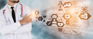 Hastanede Tıbbi Sağlık Grafik ile Doktor