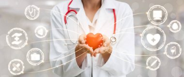 Hastanede Tıbbi Sağlık Grafik ile Doktor