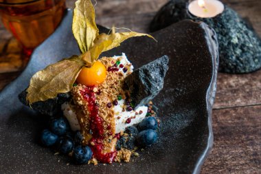 Şeker kamışı ile İzlanda dondurma menüsü.