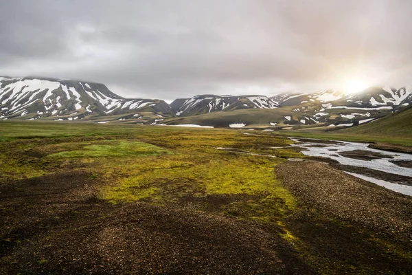 ランドマンナローガルの風景アイスランドハイランド — ストック写真