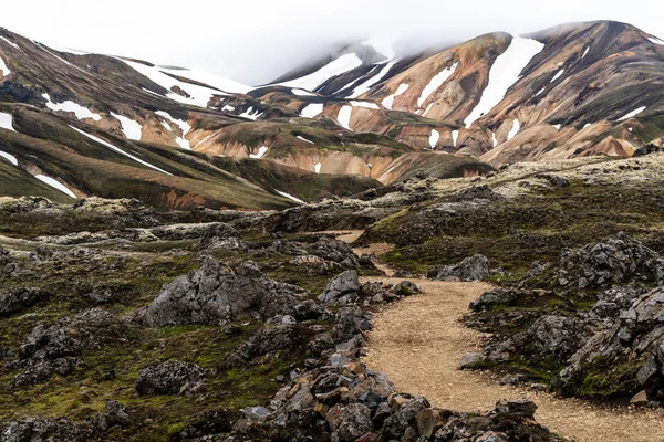 Landmannalaugar İzlanda 'nın manzarası — Stok fotoğraf